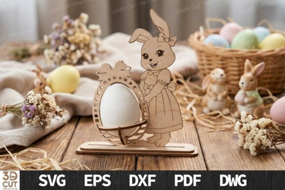 Download Easter Bunny Girl Egg Holder SVG - Bunny girl Collection