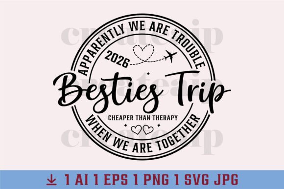 Download Friends Vacation Besties Trip 2026 SVG - Trip Collection