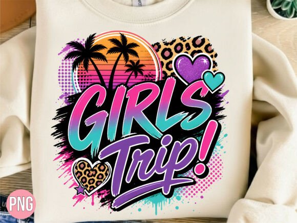 Download Retro Girls Trip Graphic PNG Shirt - Trip Collection