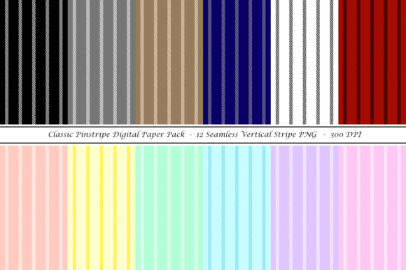 Download Classic Pinstripe Digital Paper Pack - Trip Collection