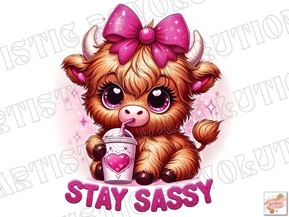 Download Baby Highland Cow Png - Sassy Girly Png - Girly Collection