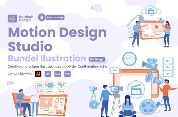 Download Illustration of Motion Design Studio - Studio Collection
