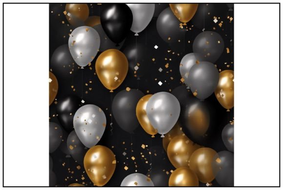 Download Golden Luxury Balloons Seamless Pattern - Luxury balloons Collection