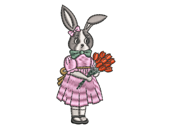 Download Bunny Girl with Tulips Design - Bunny girl Collection