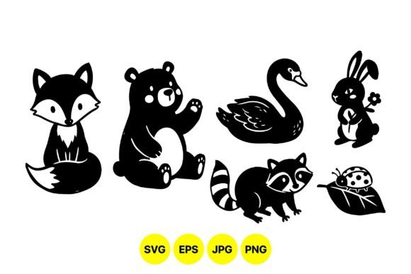 Download Forest Animal Silhouettes SVG - Forest animal Collection