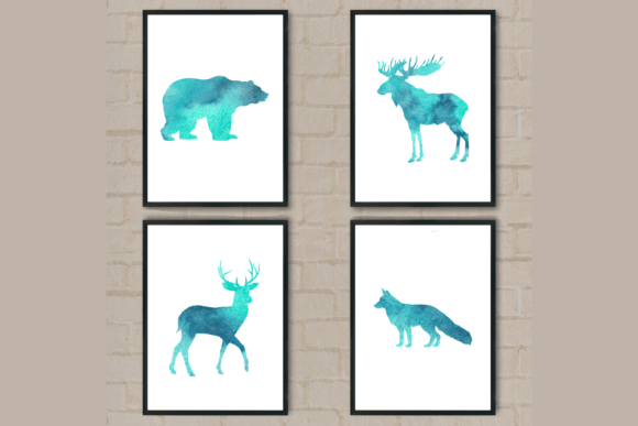 Download Watercolor Forest Animal Posters - Premium Resources